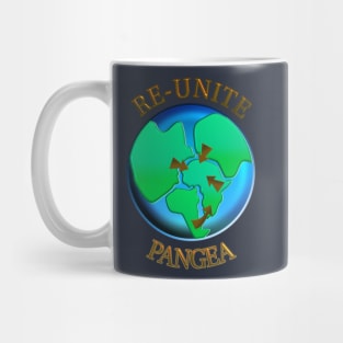 Re-unite Pangea Funny Geological World Map Mug